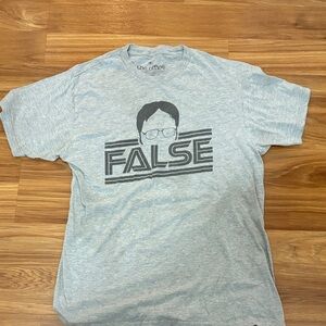 The Office  Light Gray 'False' Graphic Tee